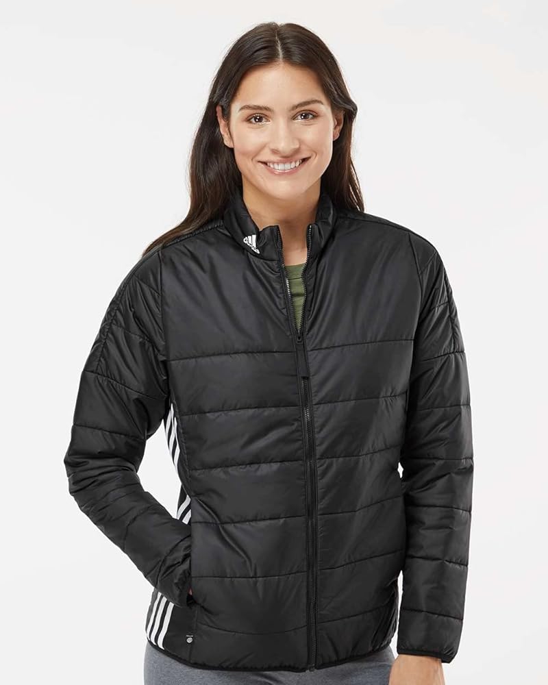 (W) Adidas ★ SST Pleather Loose Padded Jacker Black Adidas Original SST Pleather Loose Padded Jacket